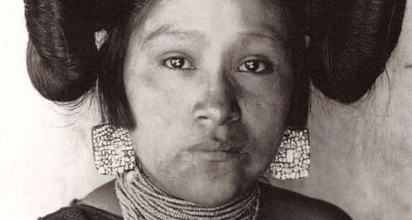 A Portrait Of A Hopi Girl On A Reservation In Arizona, 1901